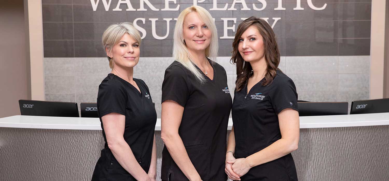 the med spa team at wake plastic surgery in cary nc